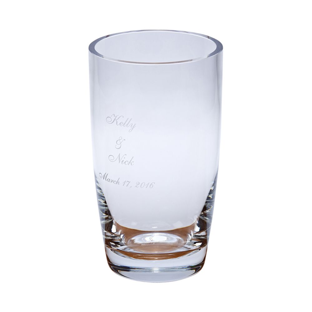 engraved modern 50th anniversary vase engraved modern 50th anniversary vase