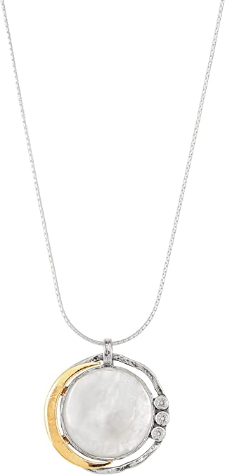 mother of pearl moon necklace