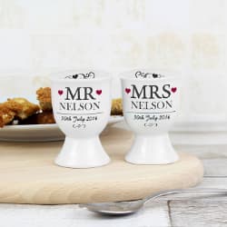 couples porcelain egg cups