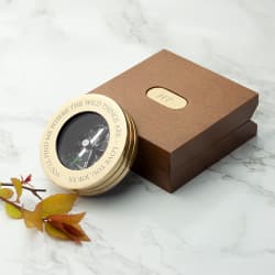 engraved anniversary compass