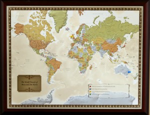Anniversary travel map