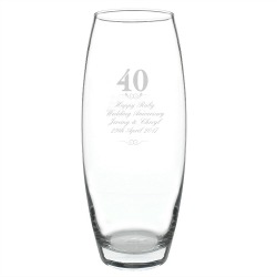 personalized Anniversary year vase