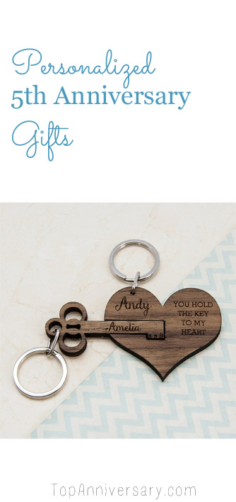 personalized 5th anniversary gifts