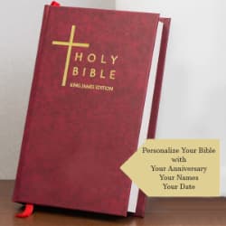 40th anniversary personalized bible