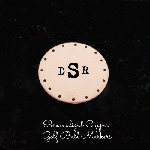 personalized copper golf ball markers personalized copper golf ball markers