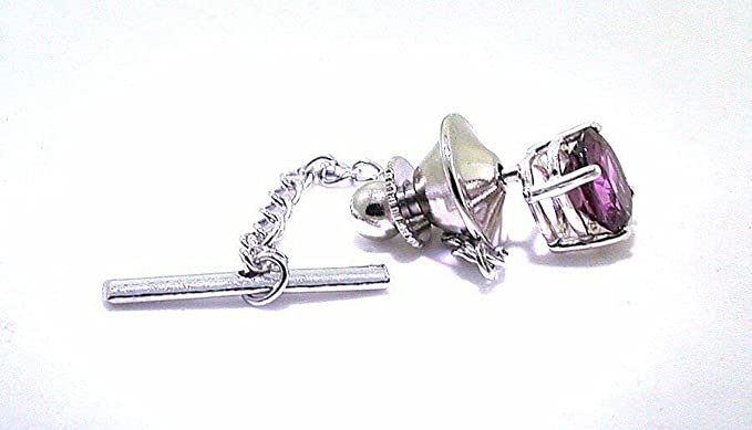 rhodolite tie pin rhodolite tie pin