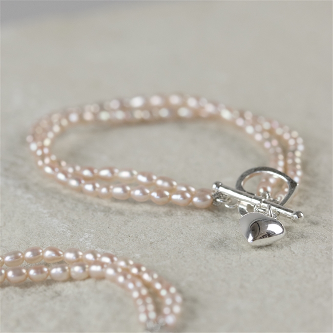 pink pearl anniversary bracelet pink pearl anniversary bracelet
