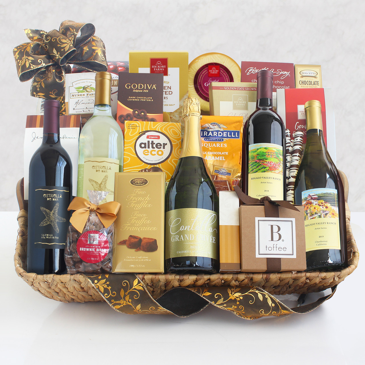 premium wine gift basket