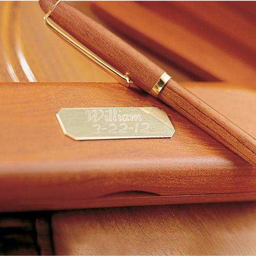 personalized rosewood pen set