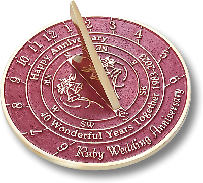 ruby anniversary sundial