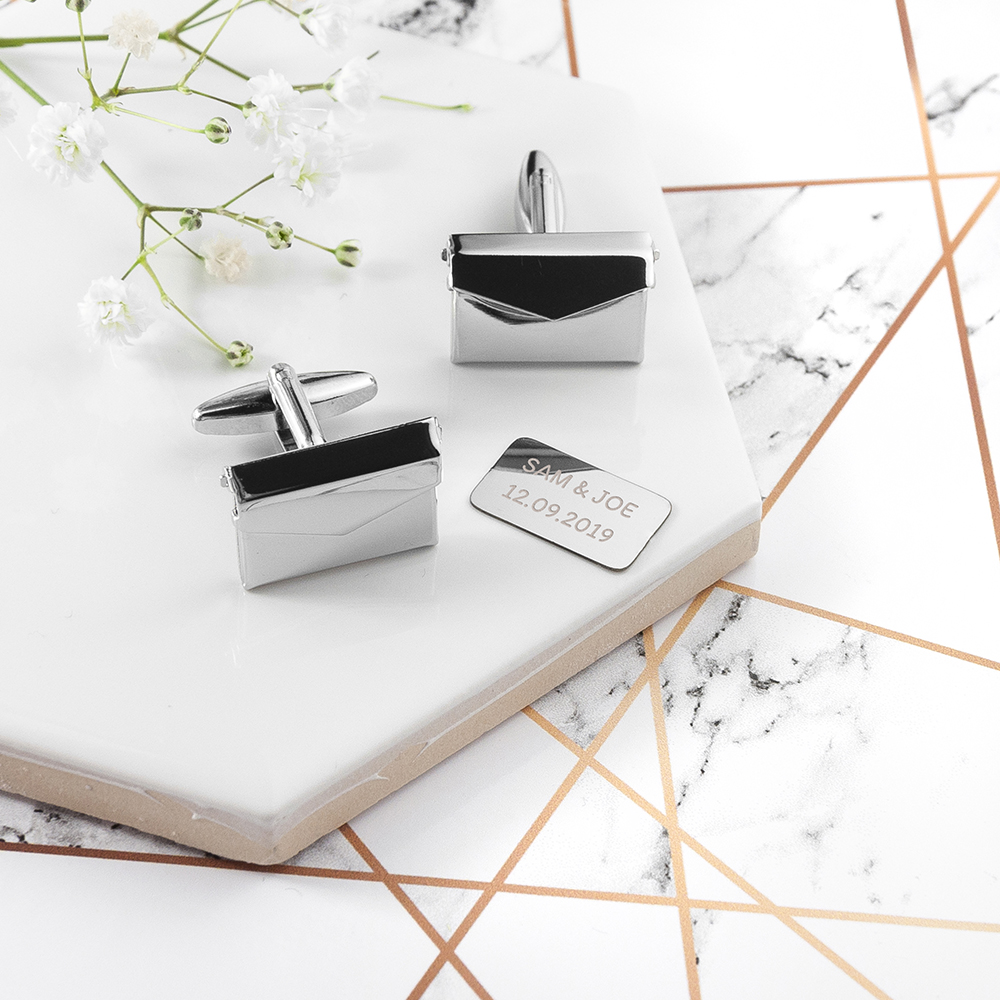 secret love note cufflinks