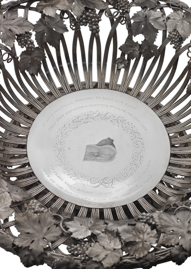 dunmow fitch engraved silver bowl