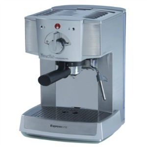 silver coffee machine