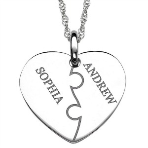 silver personalized heart pendant silver personalized heart pendant