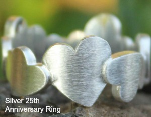 silver heart ring