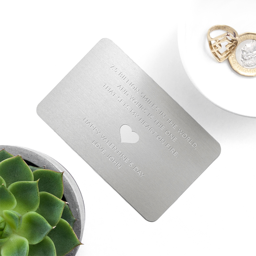 Personalized Metal Love Note