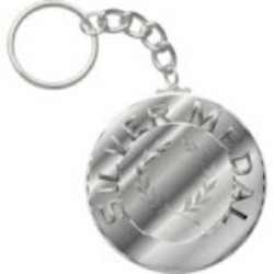 silver 5th anniversary medal