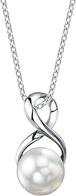 single pearl infinity necklace