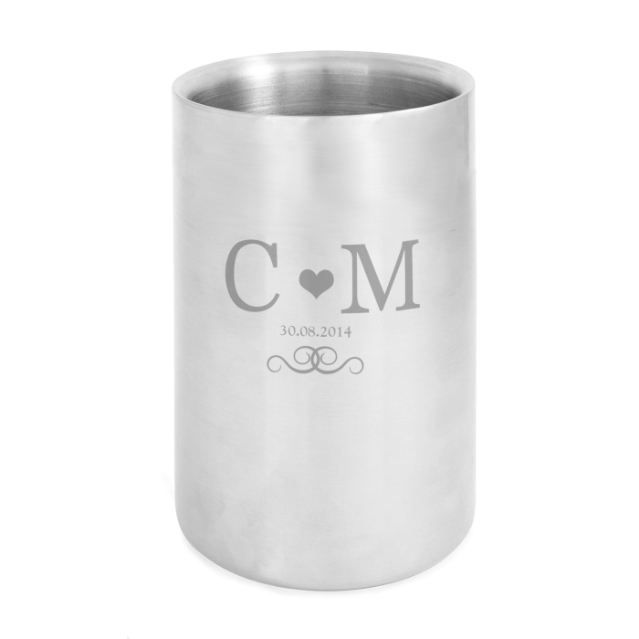 engraved wine cooler