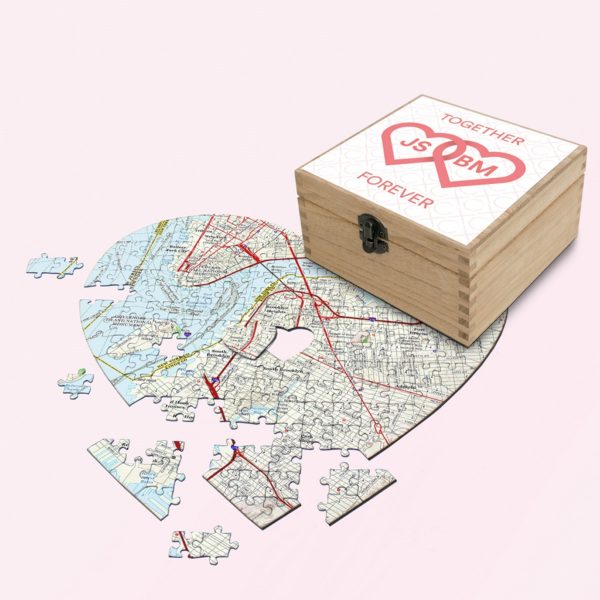 wooden anniversary puzzle
