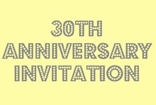 30th anniversary invitations