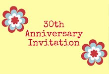 30th anniversary invitations